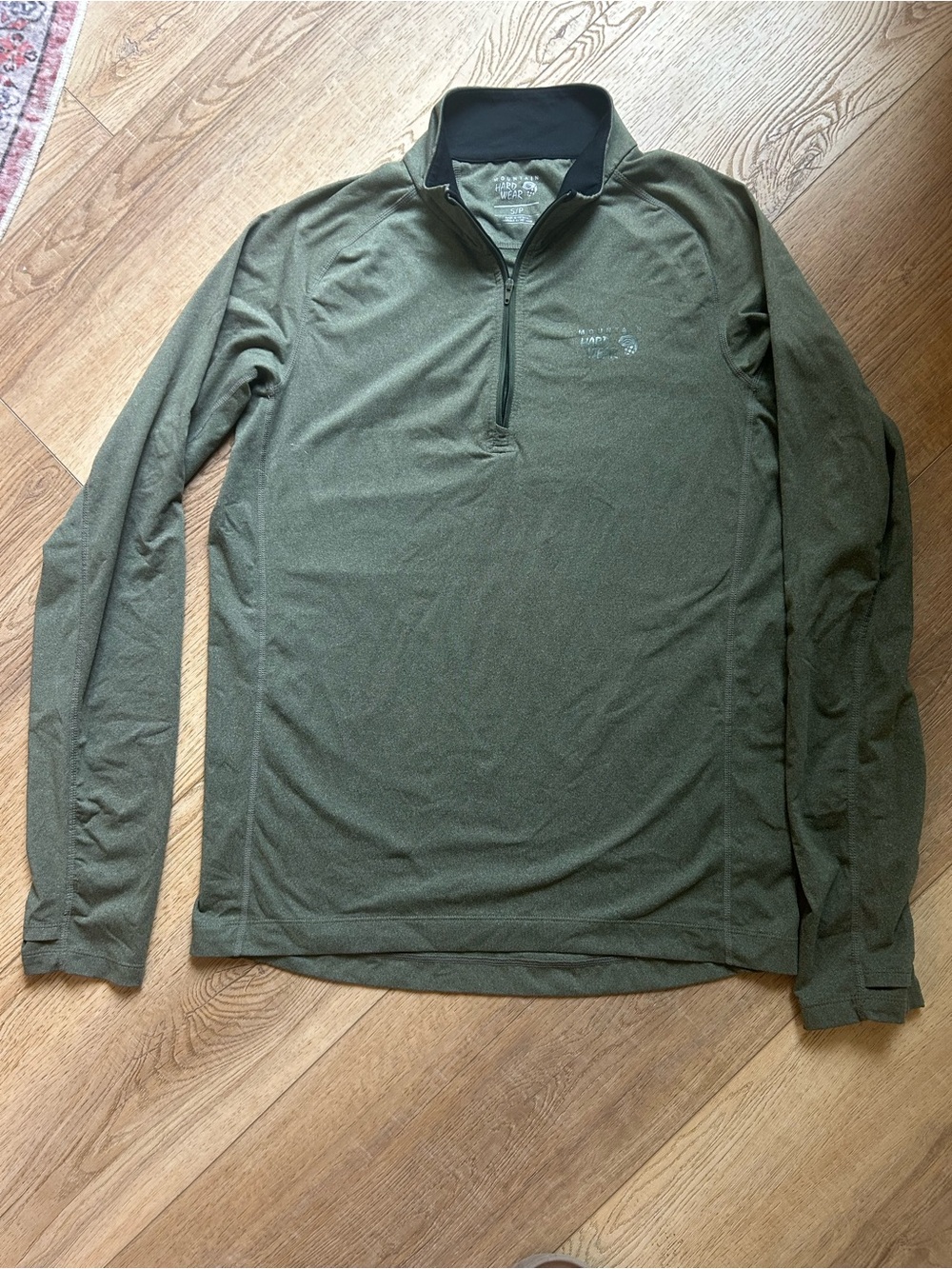 Mountain Hardwear Men’s 1/4 Zip Pullover Green Size Small NWOT